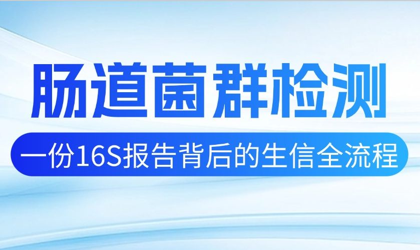 肠道菌群检测 — 一份16S报告背后的生信全流程